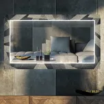 Dekorativní zrcadlo s LED osvětlením do obývacího pokoje - Dotted Triangles