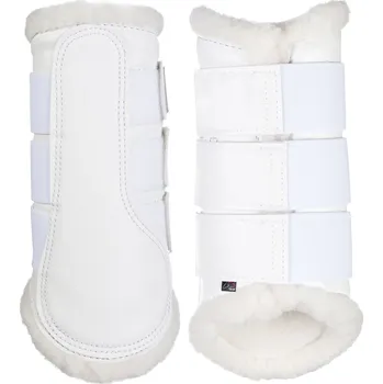 Ochrana nohy a ocasu HKM Kamaše Comfort HKM, s beránkem, pár, bílé S