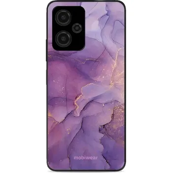 Pouzdro na mobilní telefon Lesklý kryt Mobiwear Glossy - Xiaomi Redmi Note 12 5G - G050G - Fialový mramor (Prémiové lesklé pouzdro, obal, kryt Mobiwear Glossy na mobil Xiaomi Redmi Note 12 5G - G050G - Fialový mramor, materiál Plast + TPU silikon - krytí po všech stranách,)