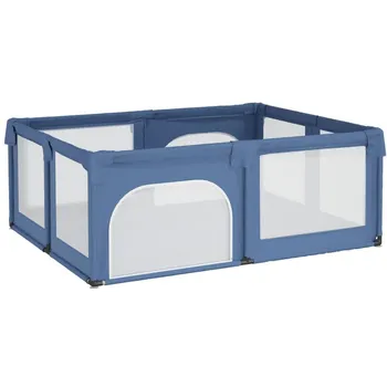 Dětská ohrádka vidaXL Dětská ohrádka se 2 dvířky oxfordská tkanina 190 x 150 x 70 cm