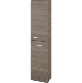 Koupelnový nábytek Dřevojas Vysoká skříň DOOR SV1D2 35 - D03 Cafe / Úchytka T04 / D03 Cafe / Levé