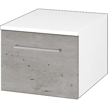 Koupelnový nábytek Dřevojas Nízká skříňka DOS SNZ1 40 - N01 Bílá lesk / Úchytka T04 / D01 Beton