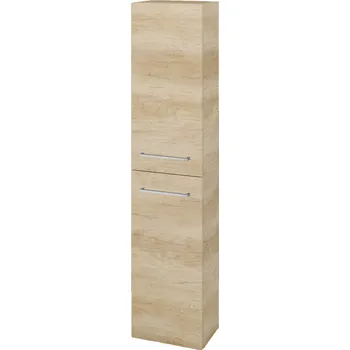 Koupelnový nábytek Dřevojas Vysoká skříň DOS SV1D2 35 - D15 Nebraska / Úchytka T04 / D15 Nebraska / Levé