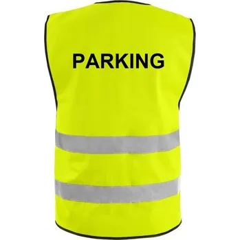 Reflexní vesta žlutá + LOGO: PARKING 2XL/3XL