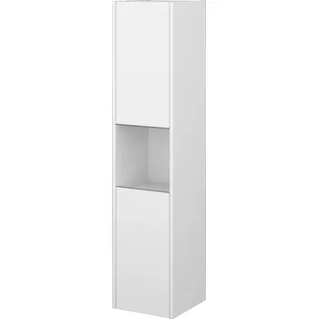 Koupelnový nábytek Dřevojas Vysoká skříň BONO SVD2O 35 - N09 Bílá mat / Úchytka T34 / N09 Bílá mat / Levé