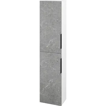 Koupelnový nábytek Dřevojas Vysoká skříň DOS SV1D2 35 - N01 Bílá lesk / Úchytka T07 / D20 Galaxy / Levé