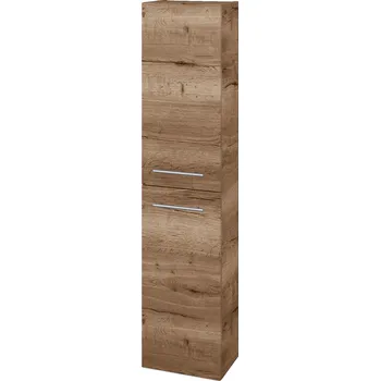 Koupelnový nábytek Dřevojas Vysoká skříň DOOR SV1D2 35 - D21 Tobacco / Úchytka T02 / D21 Tobacco / Levé