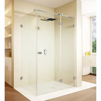 Riho Scandic NXT čtyřúhelníkový sprchový kout 157x87x200 cm, pravé, chrom, Riho-Shield, číré sklo (G001074120)