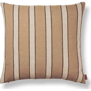 Dekorativní polštářek Ferm Living Polštář Brown Cotton Lines