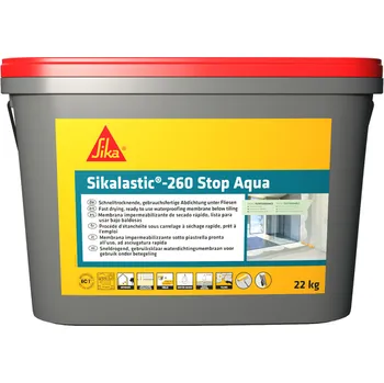 tekutá izolace SIKA Sikalastic-260 Stop Aqua- rychleschnoucí tekutá izolace do interiéru Hmotnost: 22 kg