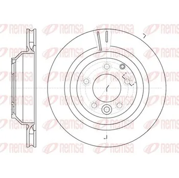 Brzdový kotouč Brzdový kotouč REMSA 61302.10