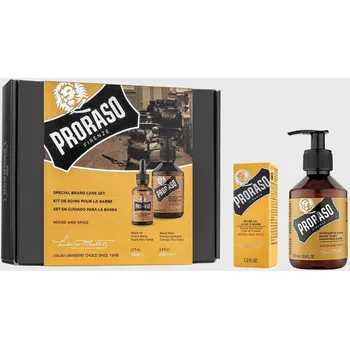 Kosmetika Proraso Wood and Spice Dárková sada oleje a mýdla na plnovous