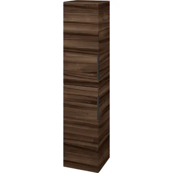 Koupelnový nábytek Dřevojas Vysoká skříň DOS SVD2 35 - D06 Ořech / Úchytka T07 / D06 Ořech / Levé