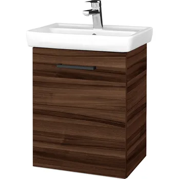 Koupelnový nábytek Dřevojas Koupelnová skříňka DOOR SZD 50 - D06 Ořech / Úchytka T06 / D06 Ořech / Levé