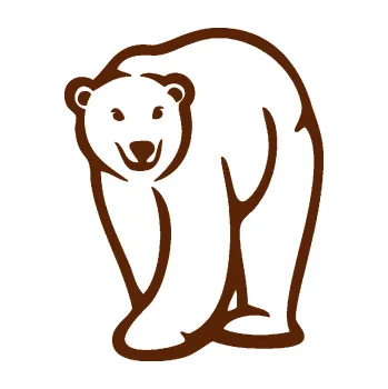 Samolepící dekorace SAMOLEPKA Lední medvěd 004 levá (15 - hnědá) NA AUTO, NÁLEPKA, FÓLIE, POLEP, TUNING, VLASTNÍ TEXT, TISK, AUTOSAMOLEPKY.cz, POLEPY, OBRÁZEK, LOGO, SAMOLEPKY