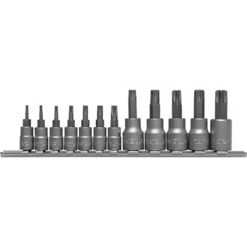 Sada nářadí Sada bitů 1/4", 3/8" 12 ks T8-T55 torx