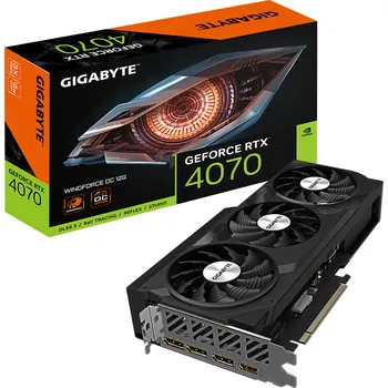 Grafická karta Gigabyte GeForce RTX 4070 WINDFORCE OC 12 GB (GV-N4070WF3OC-12GD)