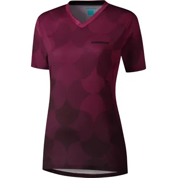 cyklistický dres SHIMANO SAIKO dres s krátkým rukávem, dámský, filaová, S