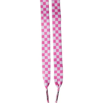 Kolečkové brusle Heelys - Laces Check - Pink/White - tkaničky 130 cm