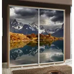 Maridex Moderní šatní skříň s posuvnými dvířky s motivem Penelopa 205 maride Maridex Penelopa motiv 205: Hory 1