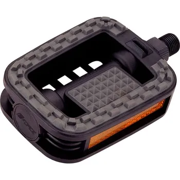 Pedál na kolo pedály FORCE 807 plast PROTISKLUZ, černo-šedé