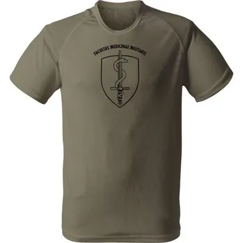 Funkční tričko FACULTAS MEDICINAE MILITARIS - olivová