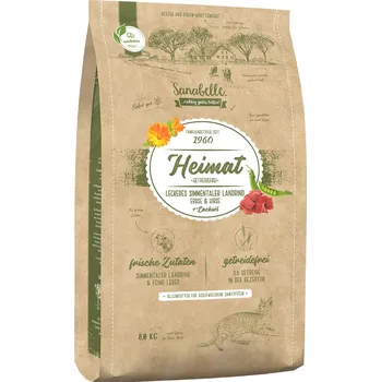 Krmivo pro kočku Sanabelle Heimat bez obilovin, maso simentálského skotu 8 kg
