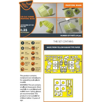 Plastikový model Clear Prop models 1/35 CH-54 Painting mask (ICM 35054)