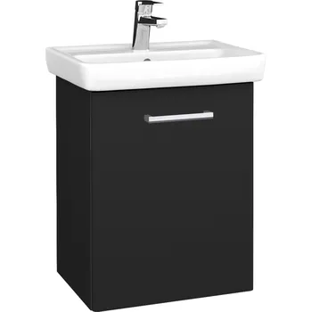 Koupelnový nábytek Dřevojas Koupelnová skříňka DOOR SZD 50 - L03 Antracit vysoký lesk / Úchytka T03 / L03 Antracit vysoký lesk / Pravé