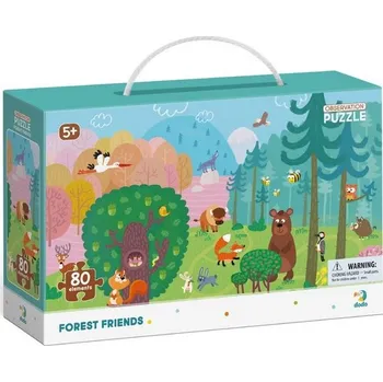 Puzzle TM Toys Dodo Puzzle s hledáním obrázků Lesní kamarádi 80 dílků
