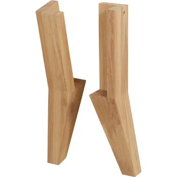 Dekorativní nohy k postelím divoký DUB masiv - BERLIN BERLIN-B04-2