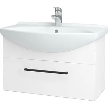 Koupelnový nábytek Dřevojas Koupelnová skříňka TAKE IT SZZ 75 - N01 Bílá lesk / Úchytka T06 / N01 Bílá lesk