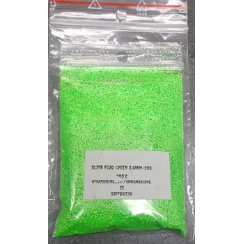RYVALURES-GLITTER DO GUMOVÝCH NÁSTRAH UV GREEN 20G-0,4MM