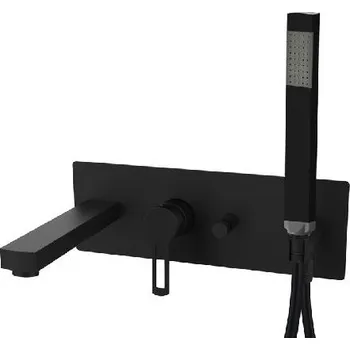 Vodovodní baterie Paffoni Ringo - Vanová baterie pod omítku, s příslušenstvím a tělesem, matná černá RIN001NO