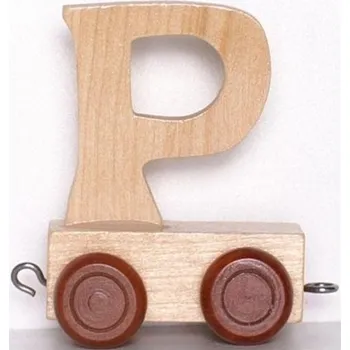 Dekorace do dětského pokoje Vagónek P hnědá kolečka