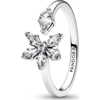 Prsten Otevřený prsten PANDORA Třpytivý herbářový shluk 56 192611C01-56