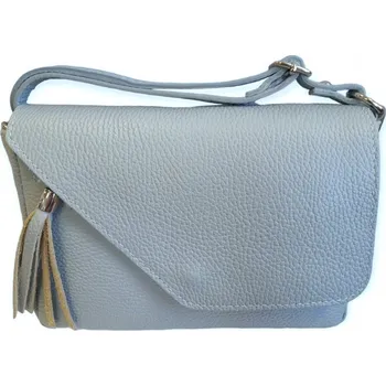 Kabelka Vera Pelle dámská kožená crossbody kabelka světle modrá 1514 d92