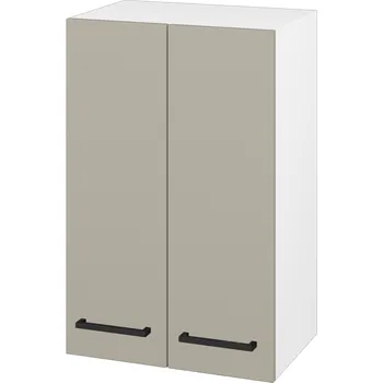 Koupelnový nábytek Dřevojas Horní skříňka SYD2 50 - N01 Bílá lesk / Úchytka T06 / M05 Béžová mat