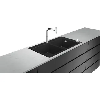 Vodovodní baterie Hansgrohe C51 CHROM C51-F770-10 Dřezová kombinace 370/370 Select
