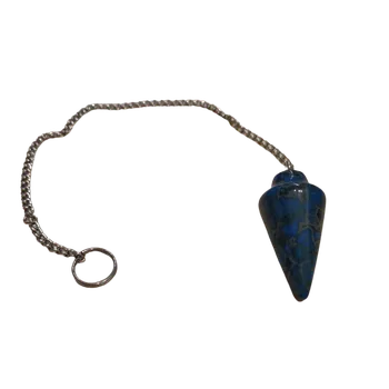 Kyvadlo - achát blue magic (kužel)