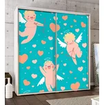 Maridex Moderní šatní skříň s posuvnými dvířky s motivem Penelopa 205 maride Maridex Penelopa motiv 205: Amorky