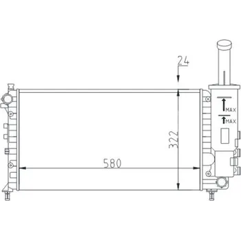 Chladič motoru Chladič, chlazení motoru HART 603 763