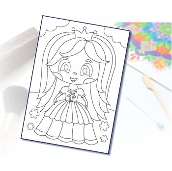 Radost v písku Šablona na pískování princeznička Varianta: A4 (210 × 297 mm)