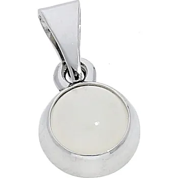 Přívěsek Goldstore Přívěsek bílé zlato přírodní achát Váha: 0.65 g