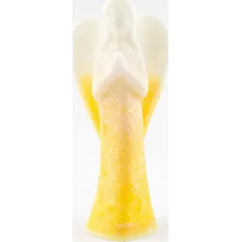 Svíčka Anděl radim 15 cm žlutý
