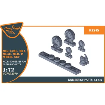 Plastikový model Clear Prop models 1/72 MiG-23ML, MLD, P, MLAE - wheel set