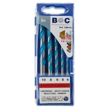 barva a nátěr na dřevo BOHRCRAFT Bohrcraft sada univerzálních vrtáků 4,5,6,8,10 kov/dřevo/plast/beton