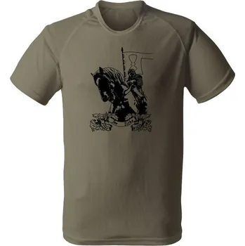 Funkční tričko Jan Žižka - olivová