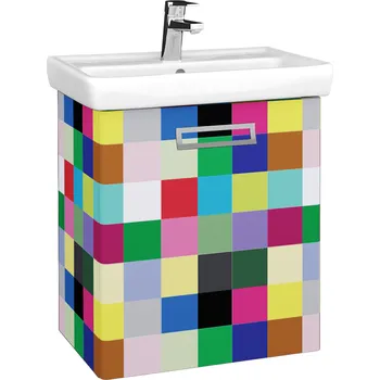 Koupelnový nábytek Dřevojas Koupelnová skříňka DOOR SZD 55 - IND Individual / Úchytka T39 / IND Individual / Pravé