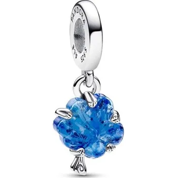 Přívěsek Visací přívěsek PANDORA pro UNICEF Strom života z modrého skla Murano 792614C01